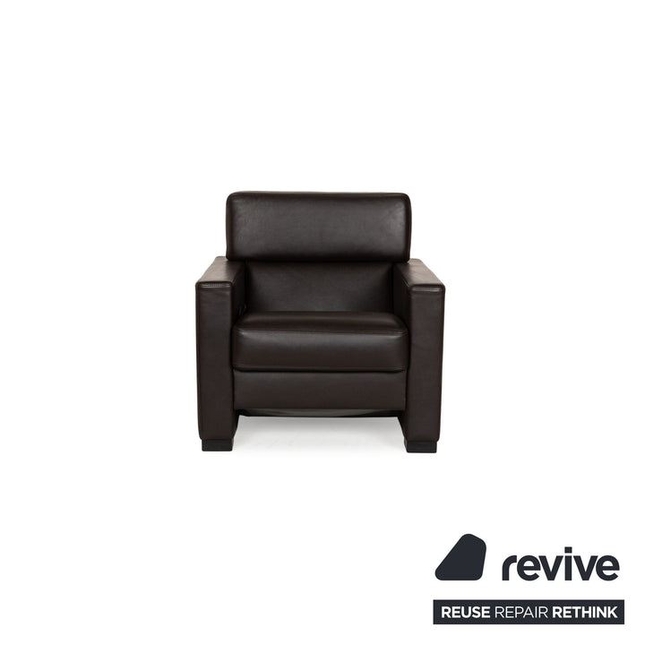 Brühl Francis Fauteuil en Cuir Marron fonction manuelle