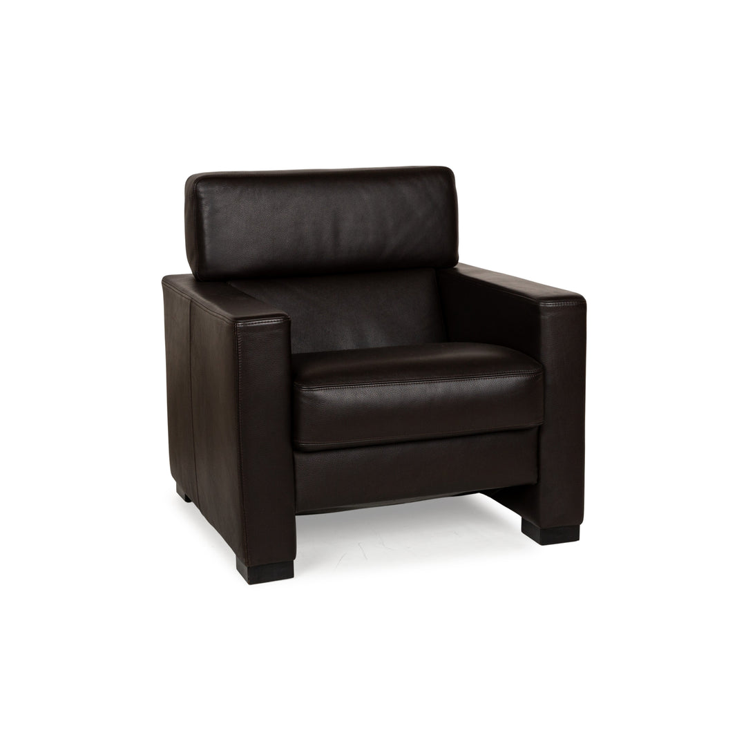 Brühl Francis Fauteuil en Cuir Marron fonction manuelle