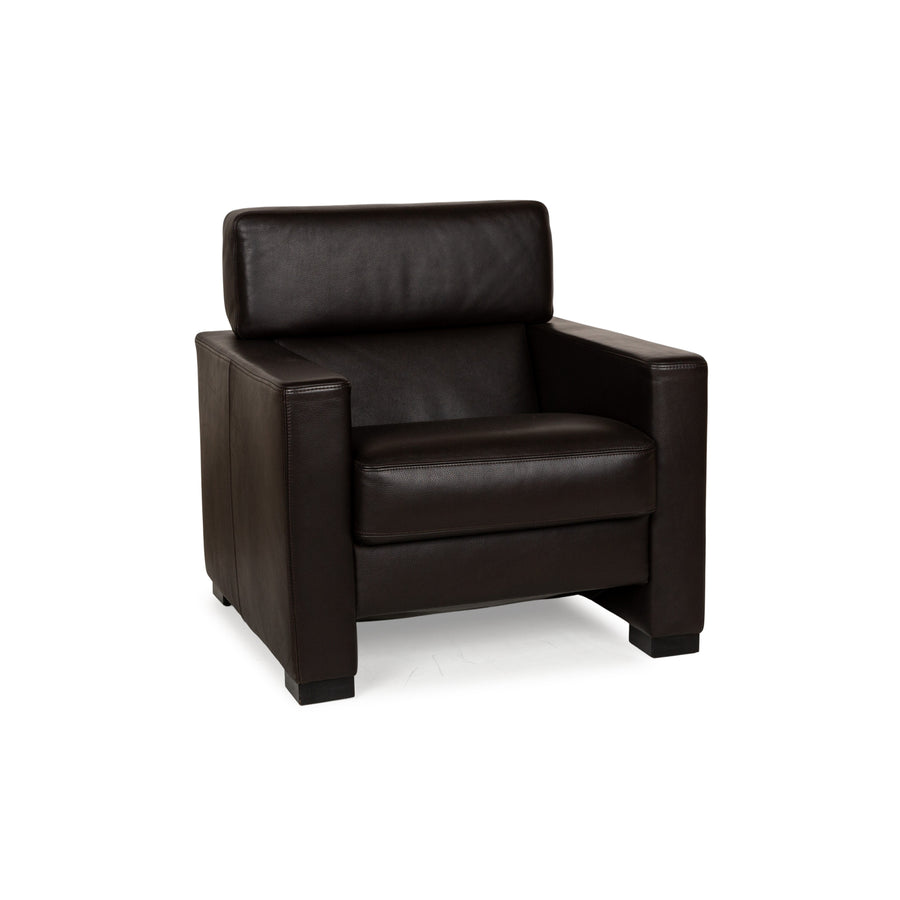 Brühl Francis Fauteuil en Cuir Marron fonction manuelle