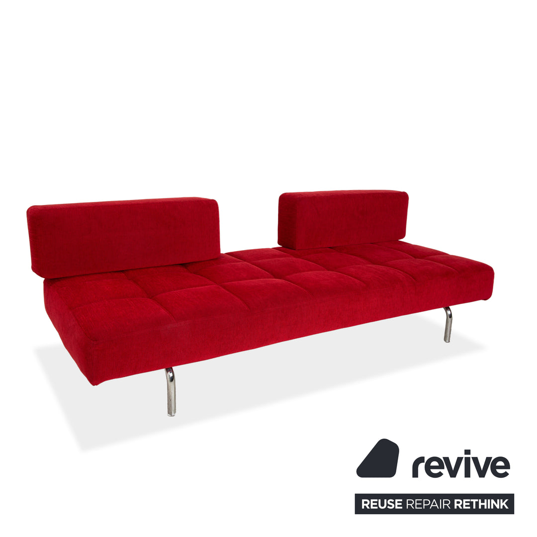 Brühl Jerry fabric lounger red manual function