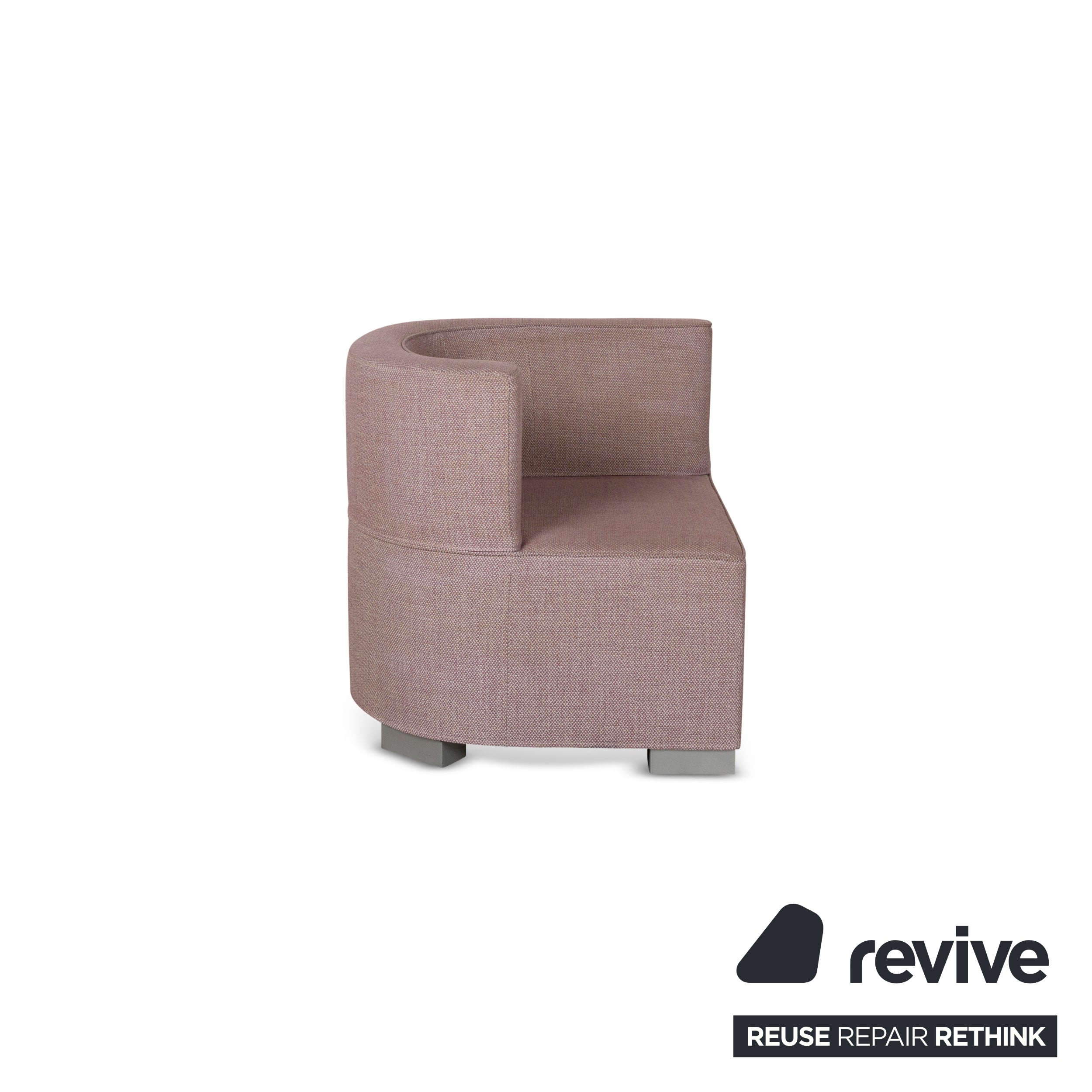 Brühl Jo fabric armchair pink including stool