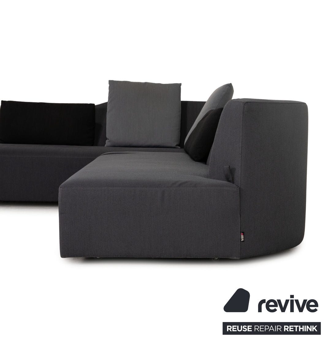 Brühl Lady Bug Small Fabric Corner Sofa Gray Sofa Couch