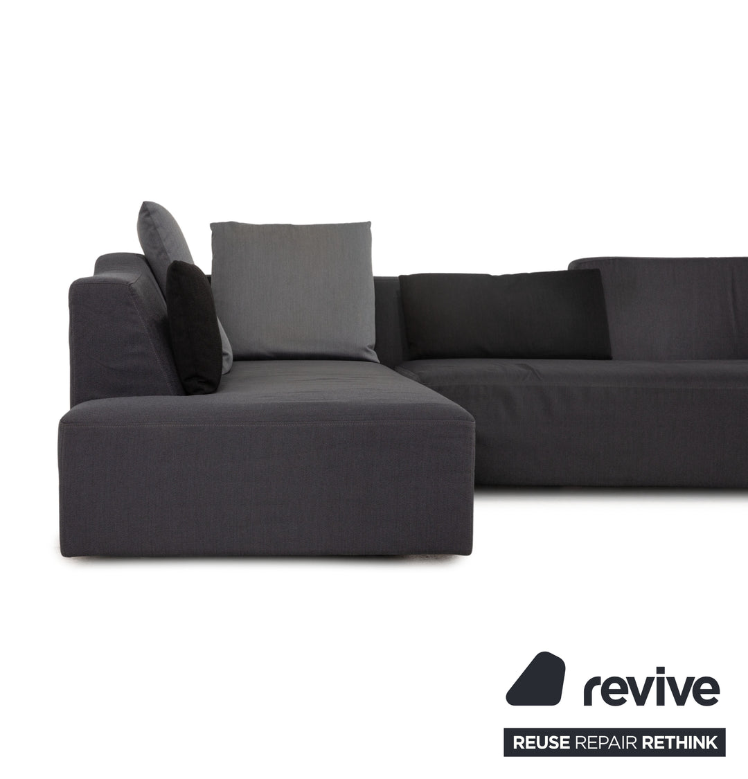 Brühl Lady Bug Small Fabric Corner Sofa Gray Sofa Couch