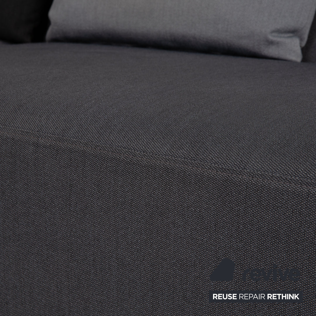 Brühl Lady Bug Small Fabric Corner Sofa Gray Sofa Couch