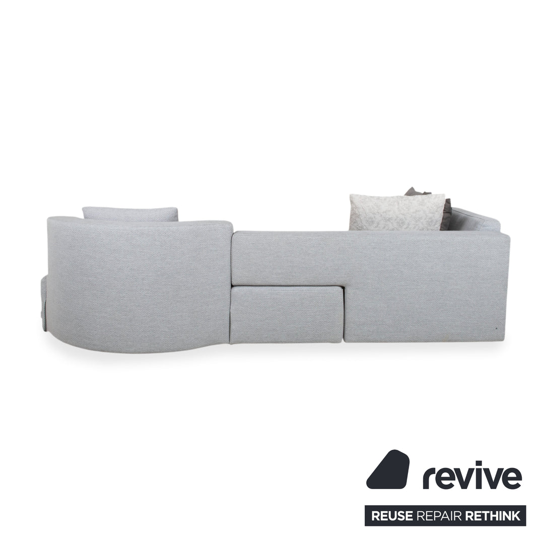 Brühl Lady Bug Canapé d'angle en tissu gris avec fonction manuelle
