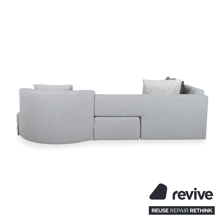 Brühl Lady Bug Canapé d'angle en tissu gris avec fonction manuelle