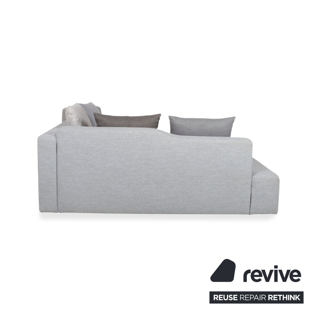 Brühl Lady Bug Canapé d'angle en tissu gris avec fonction manuelle