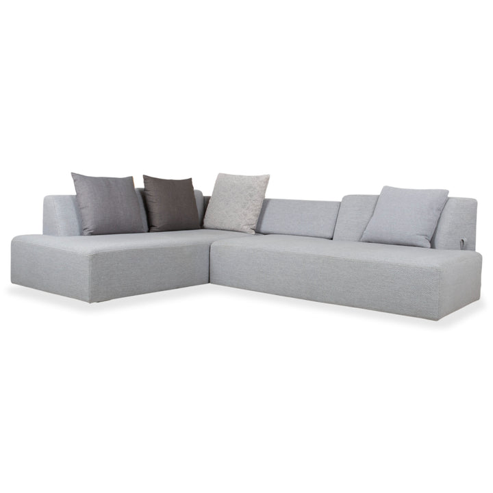 Brühl Lady Bug Canapé d'angle en tissu gris avec fonction manuelle