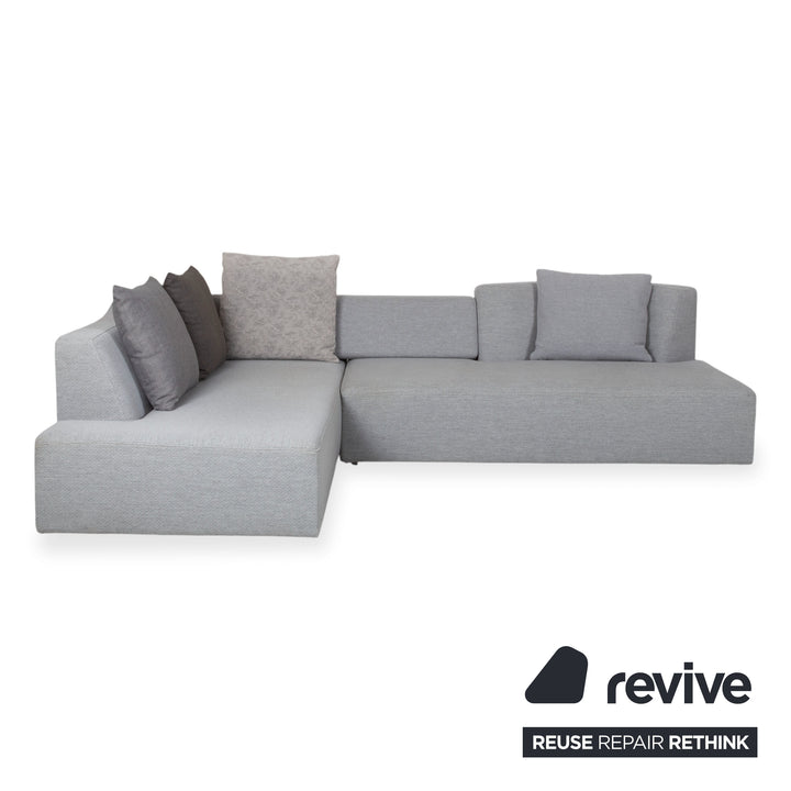 Brühl Lady Bug Canapé d'angle en tissu gris avec fonction manuelle