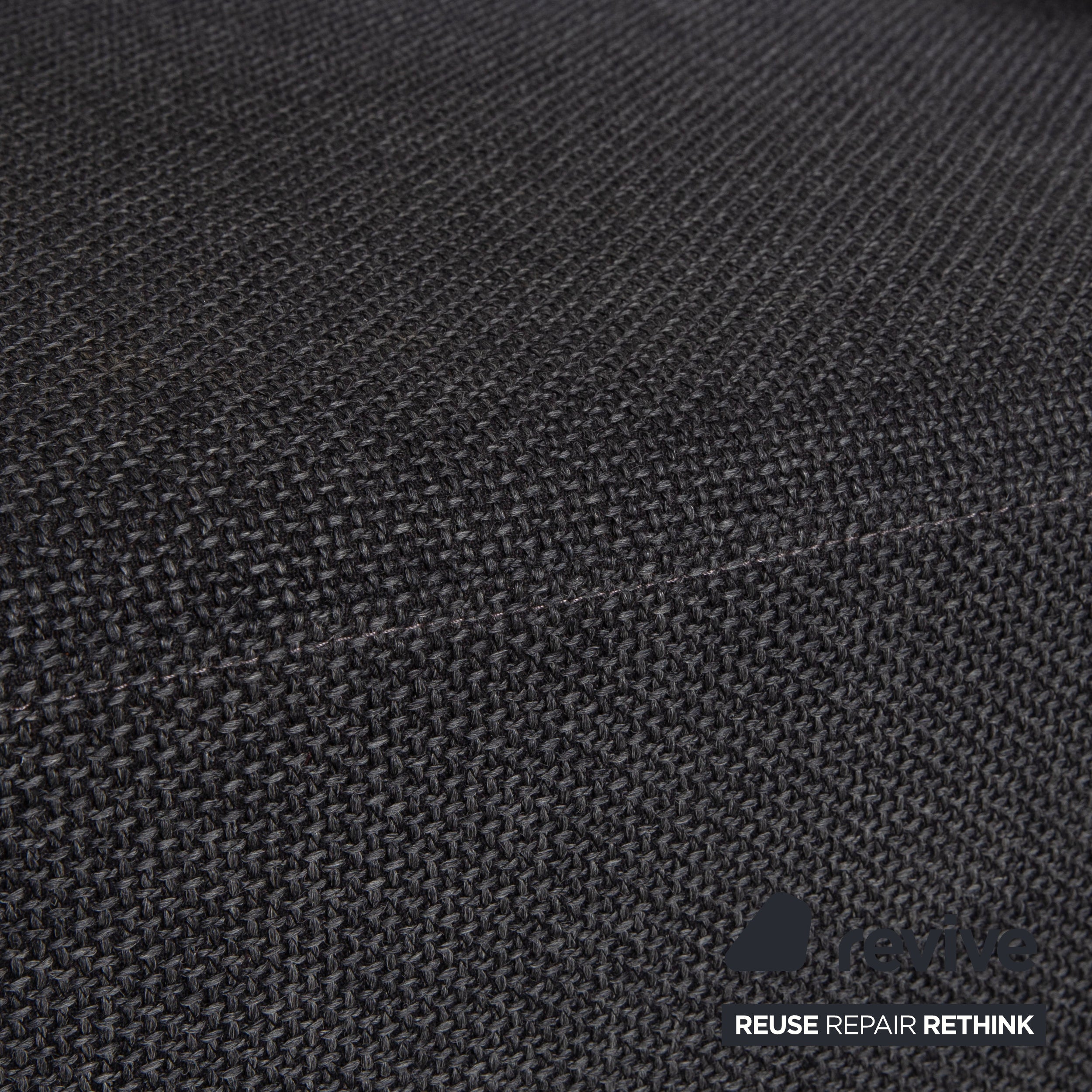 Brühl Mosspink Stoff Leder Zweisitzer Grau Sofa Couch manuelle Funktion