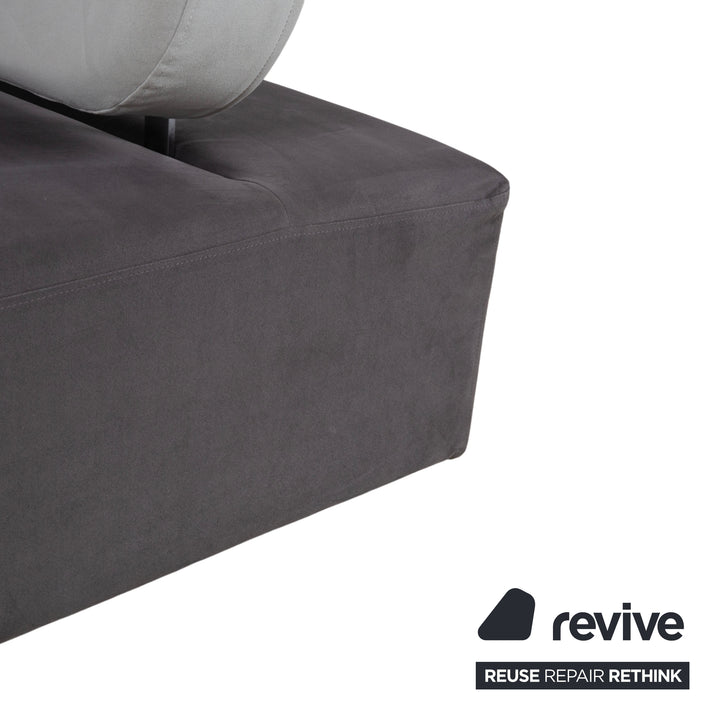 Brühl Mosspink Zweisitzer Stoff Leder Grau Anthrazit Violett bunt Sofa Couch manuelle Funktion