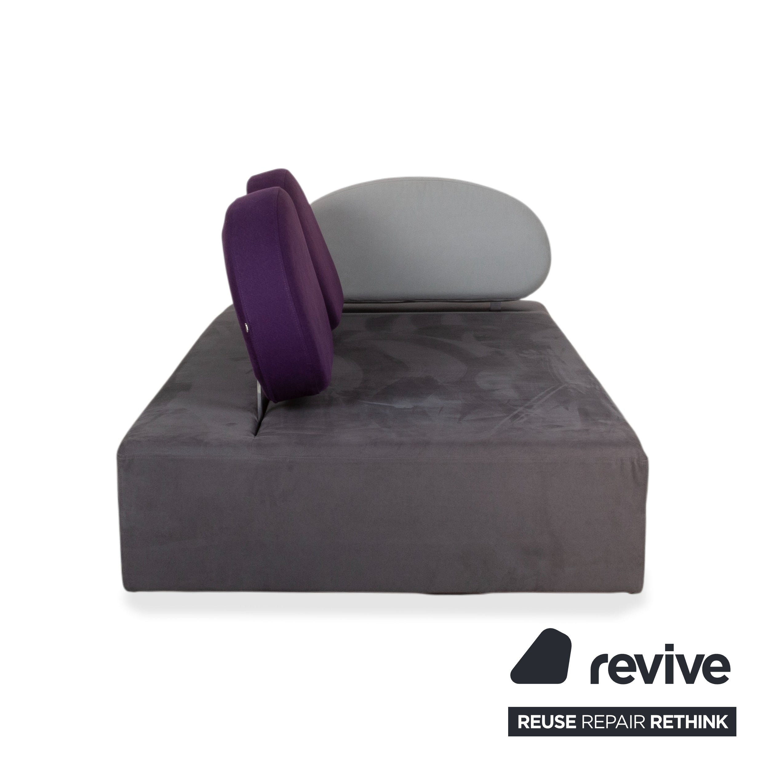 Brühl Mosspink Zweisitzer Stoff Leder Grau Anthrazit Violett bunt Sofa Couch manuelle Funktion