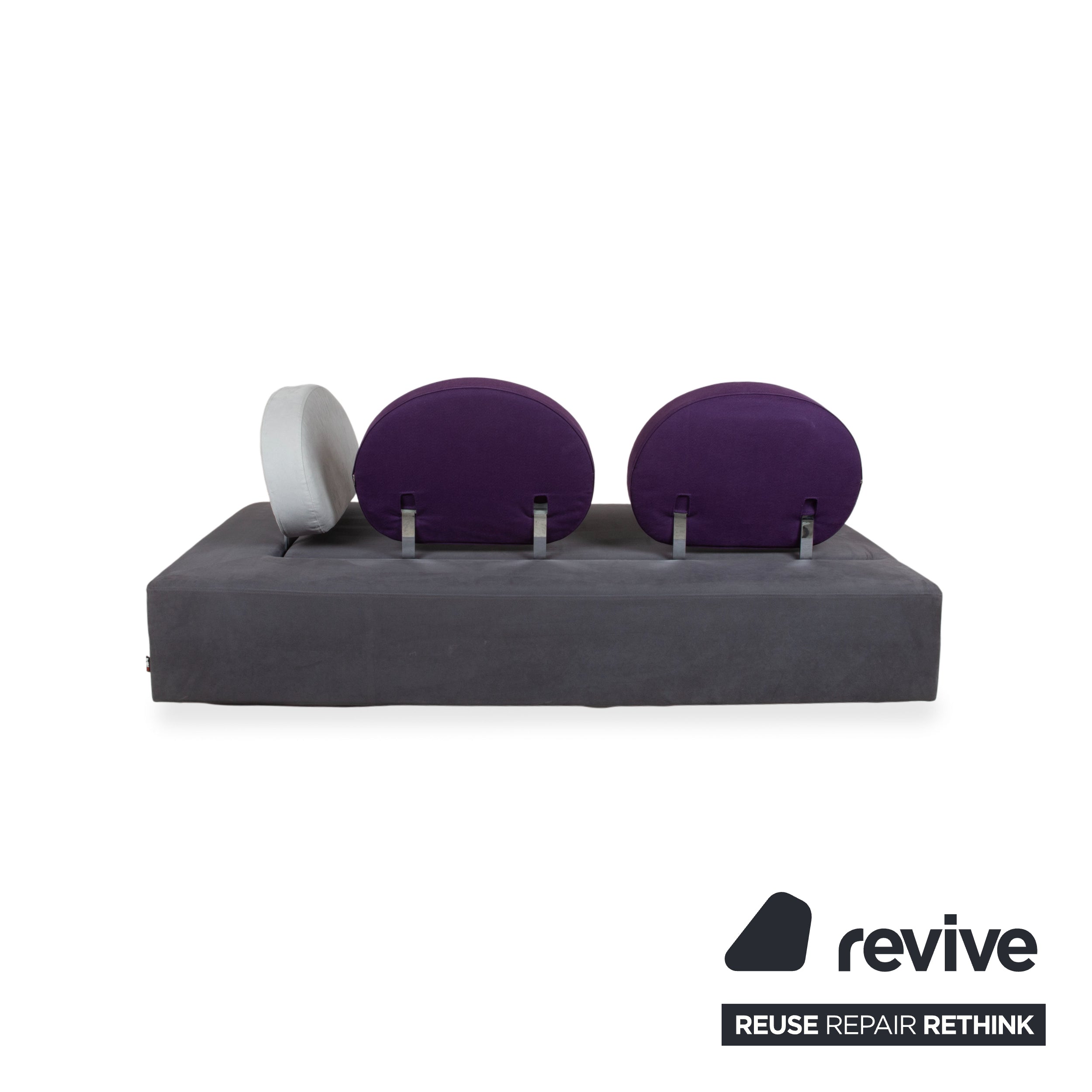 Brühl Mosspink Zweisitzer Stoff Leder Grau Anthrazit Violett bunt Sofa Couch manuelle Funktion