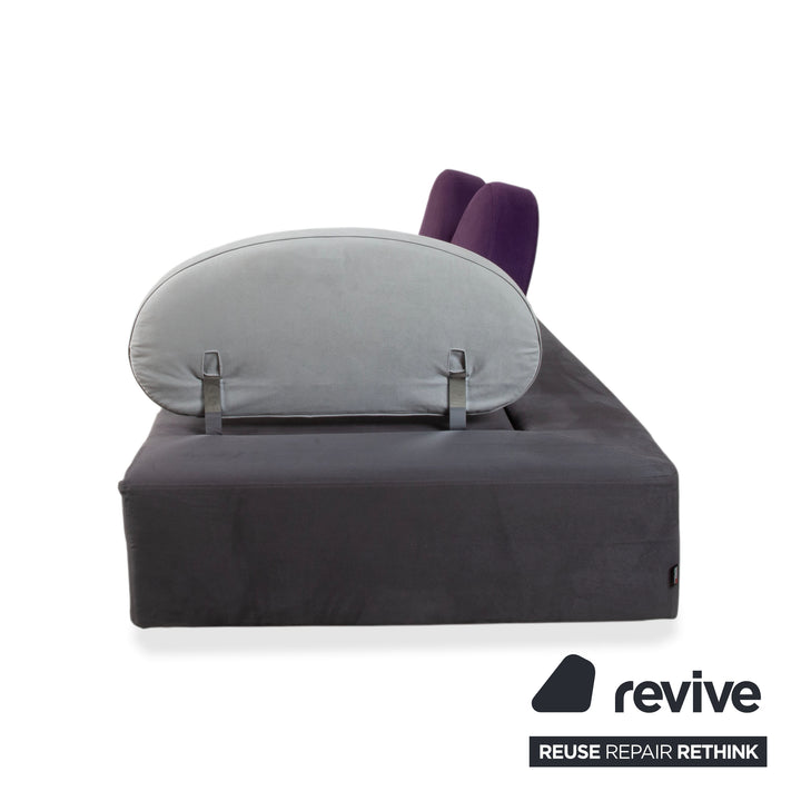 Brühl Mosspink Zweisitzer Stoff Leder Grau Anthrazit Violett bunt Sofa Couch manuelle Funktion