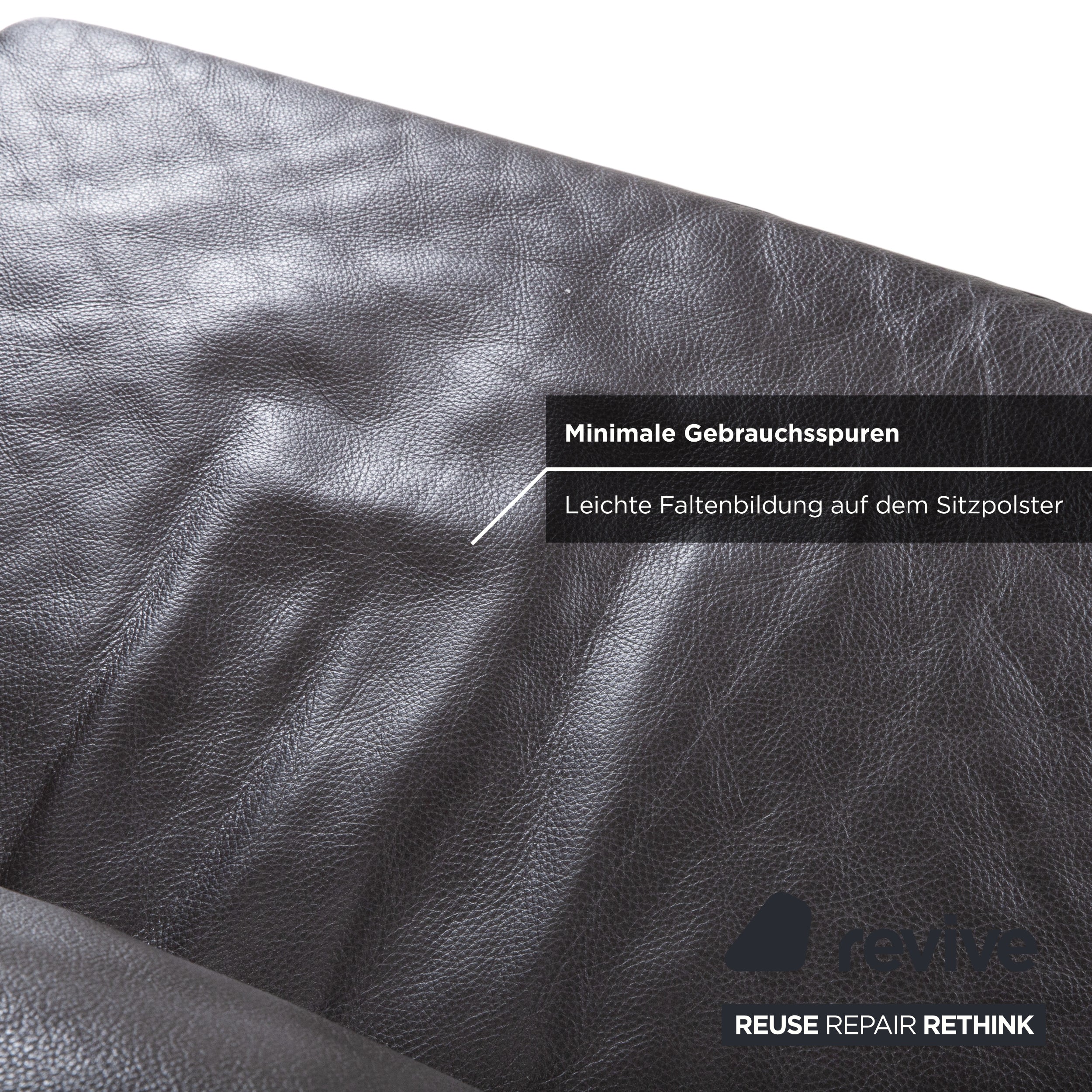 Brühl Moule Leather Chrome Corner Sofa Brown Sofa Couch Function