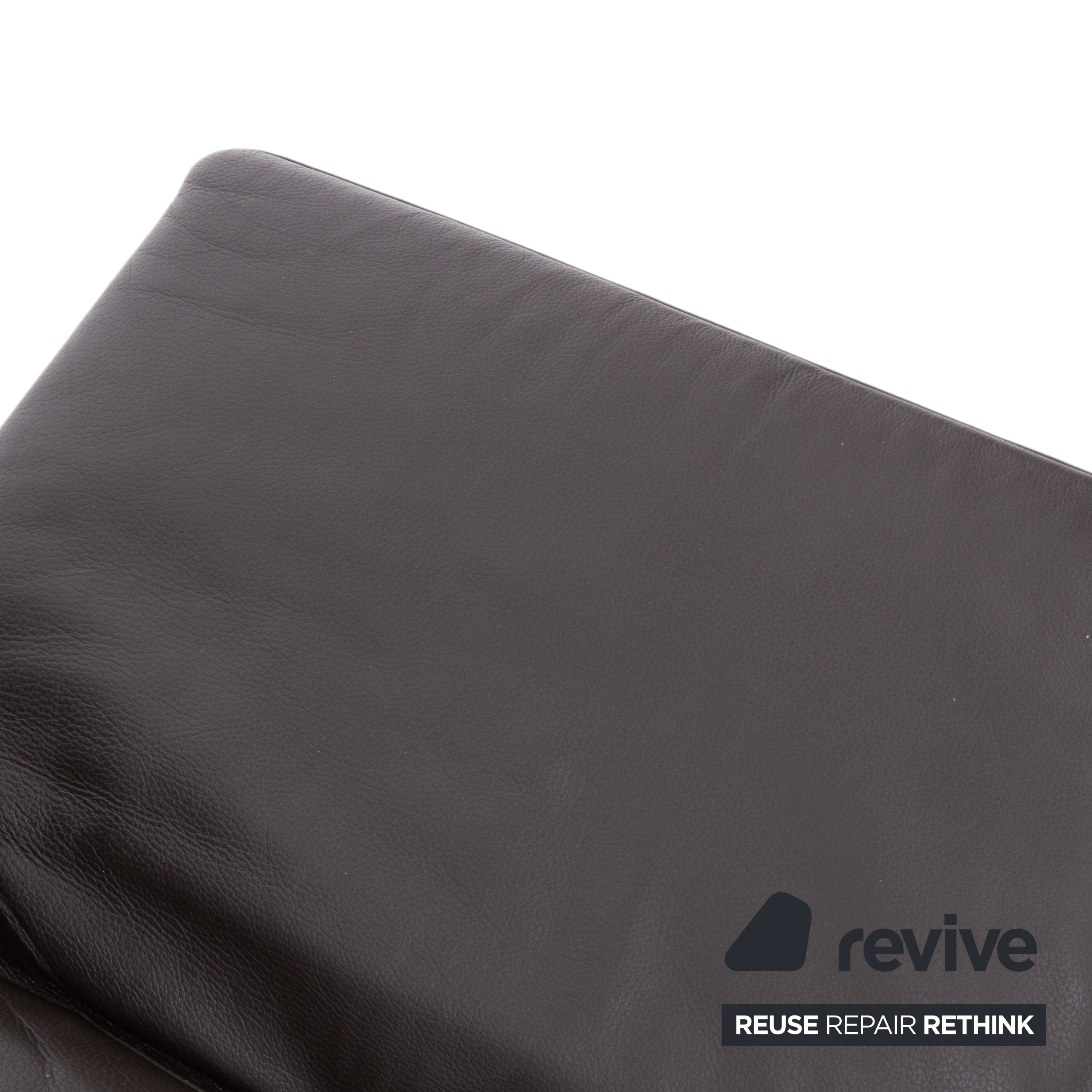 Brühl Moule Leather Chrome Corner Sofa Brown Sofa Couch Function