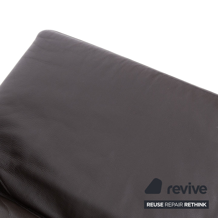 Brühl Moule Leder Chrom Ecksofa Braun Sofa Couch Funktion