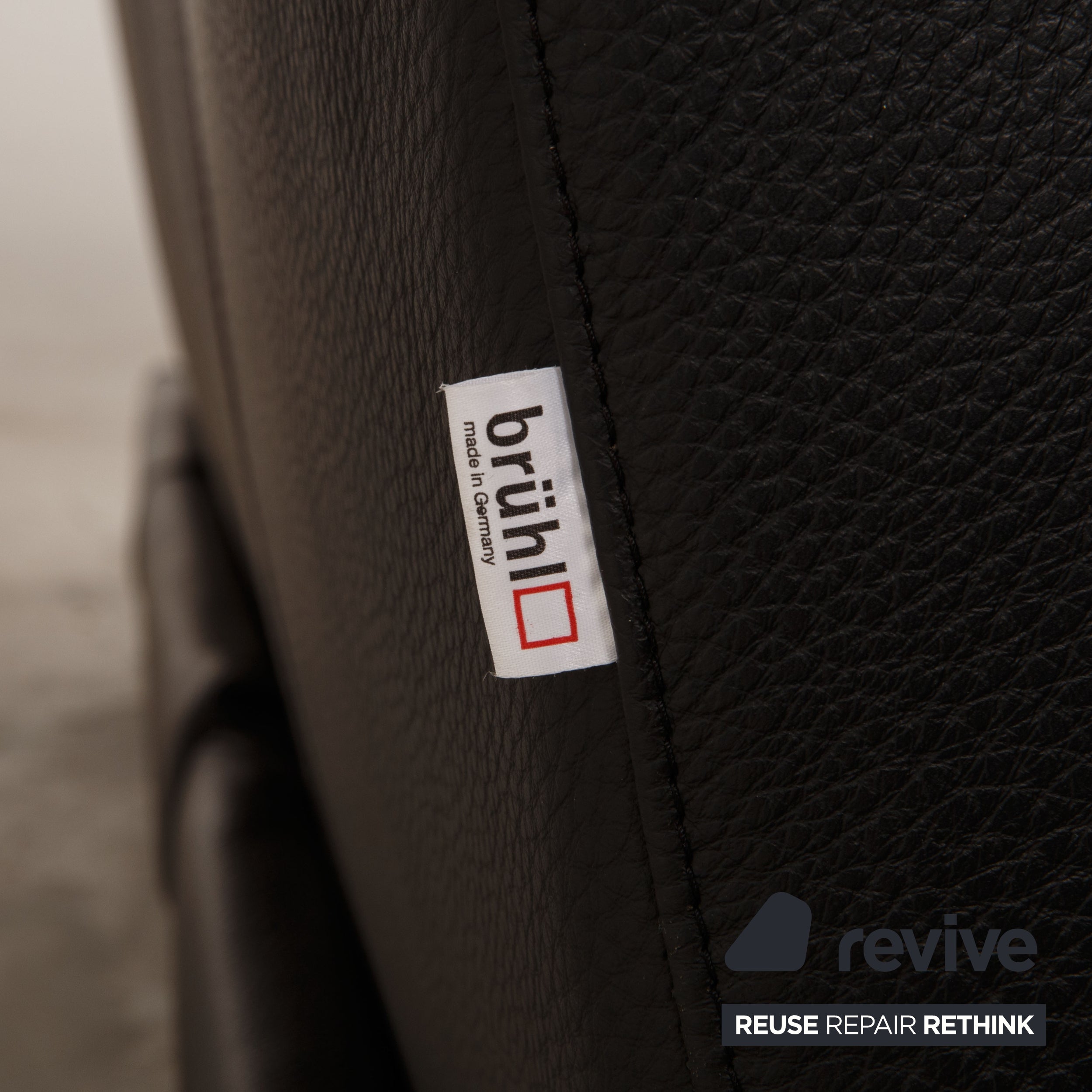 Brühl Moule Leder Ecksofa Schwarz Sofa Couch Funktion