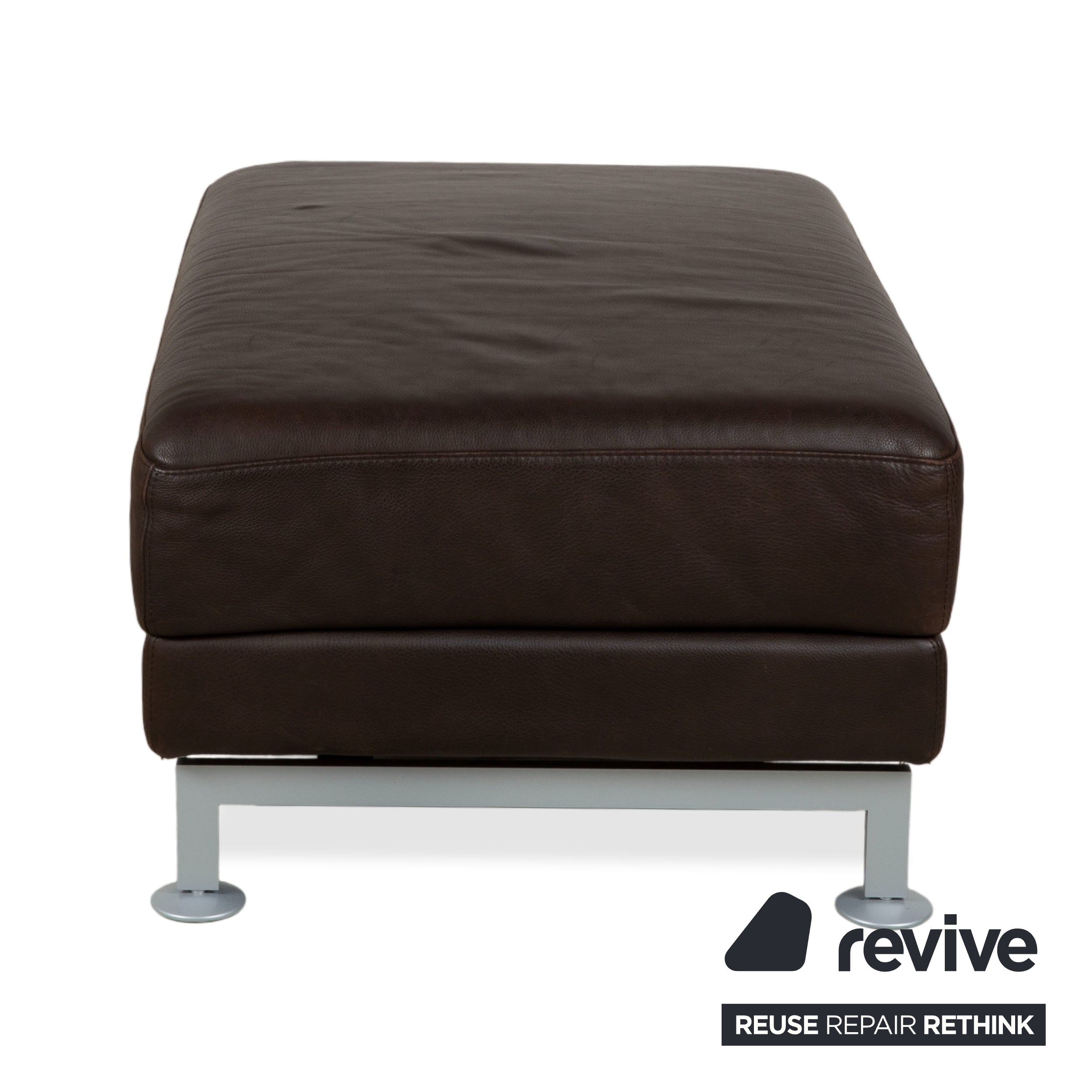 Brühl Moule Leder Hocker Braun
