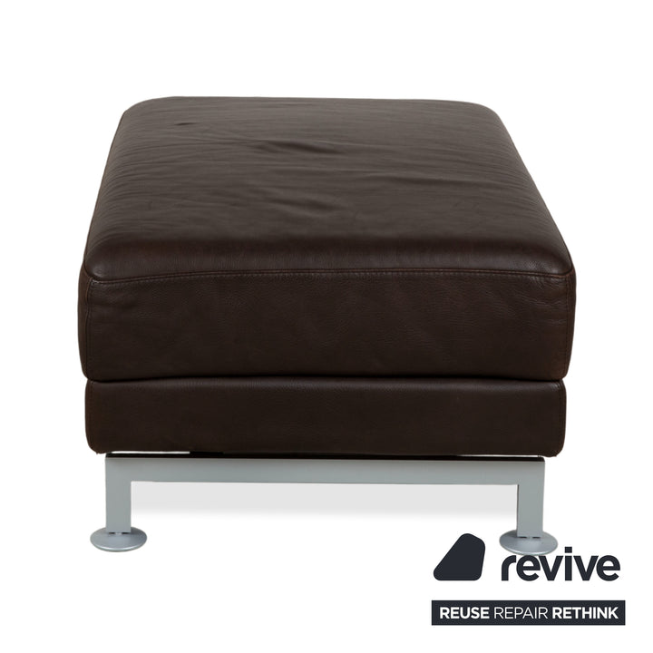 Brühl Moule Leder Hocker Braun
