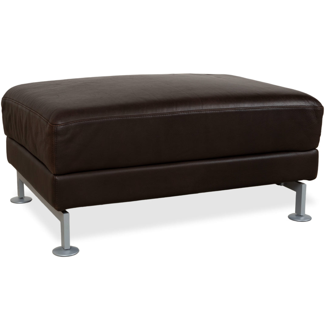 Brühl Moule Leder Hocker Braun