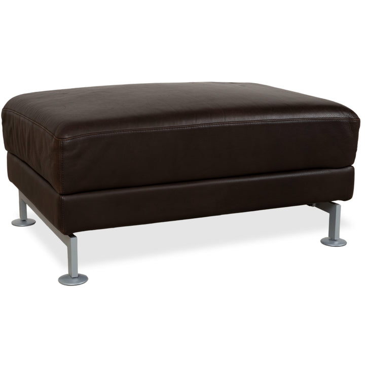 Brühl Moule Leder Hocker Braun