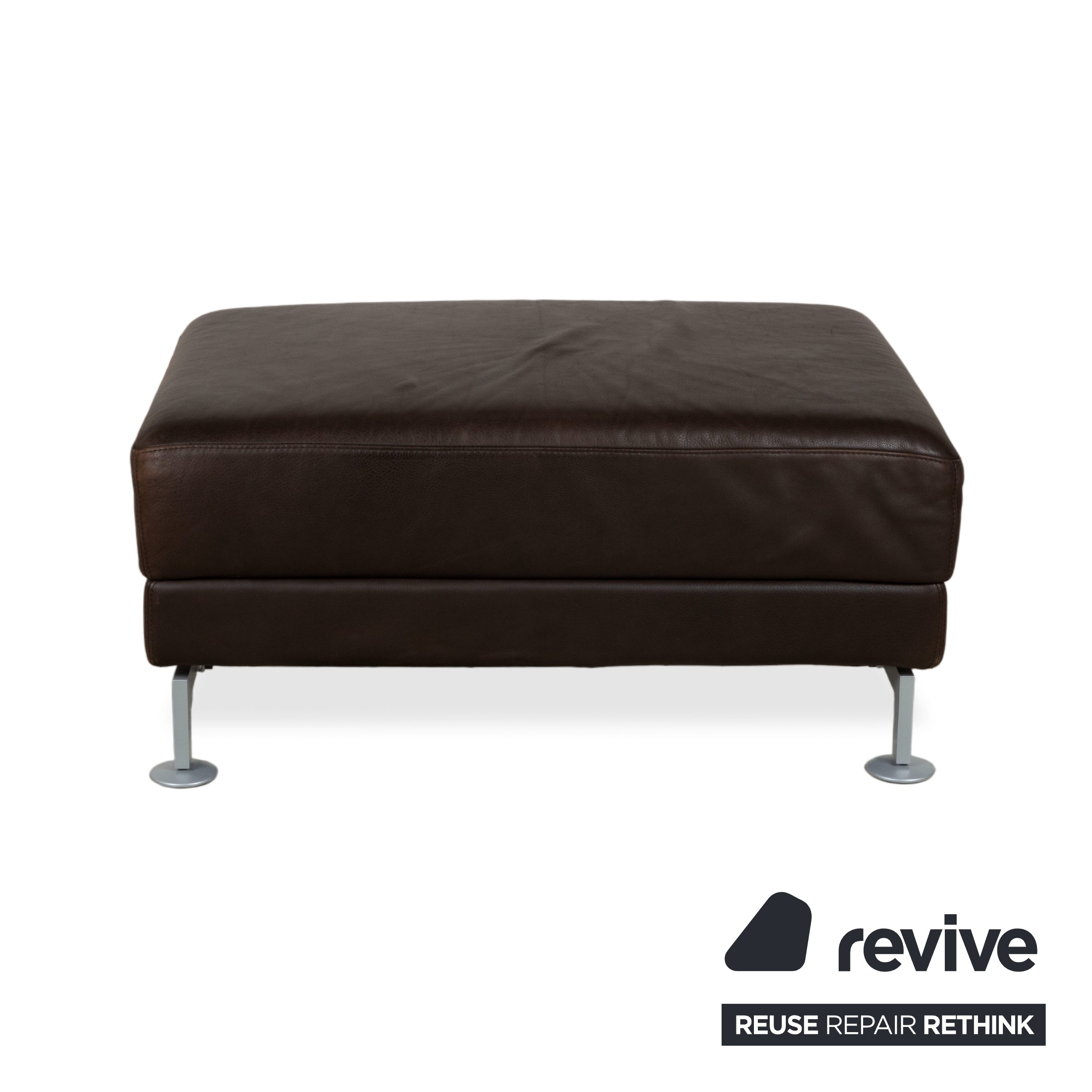 Brühl Moule Leder Hocker Braun