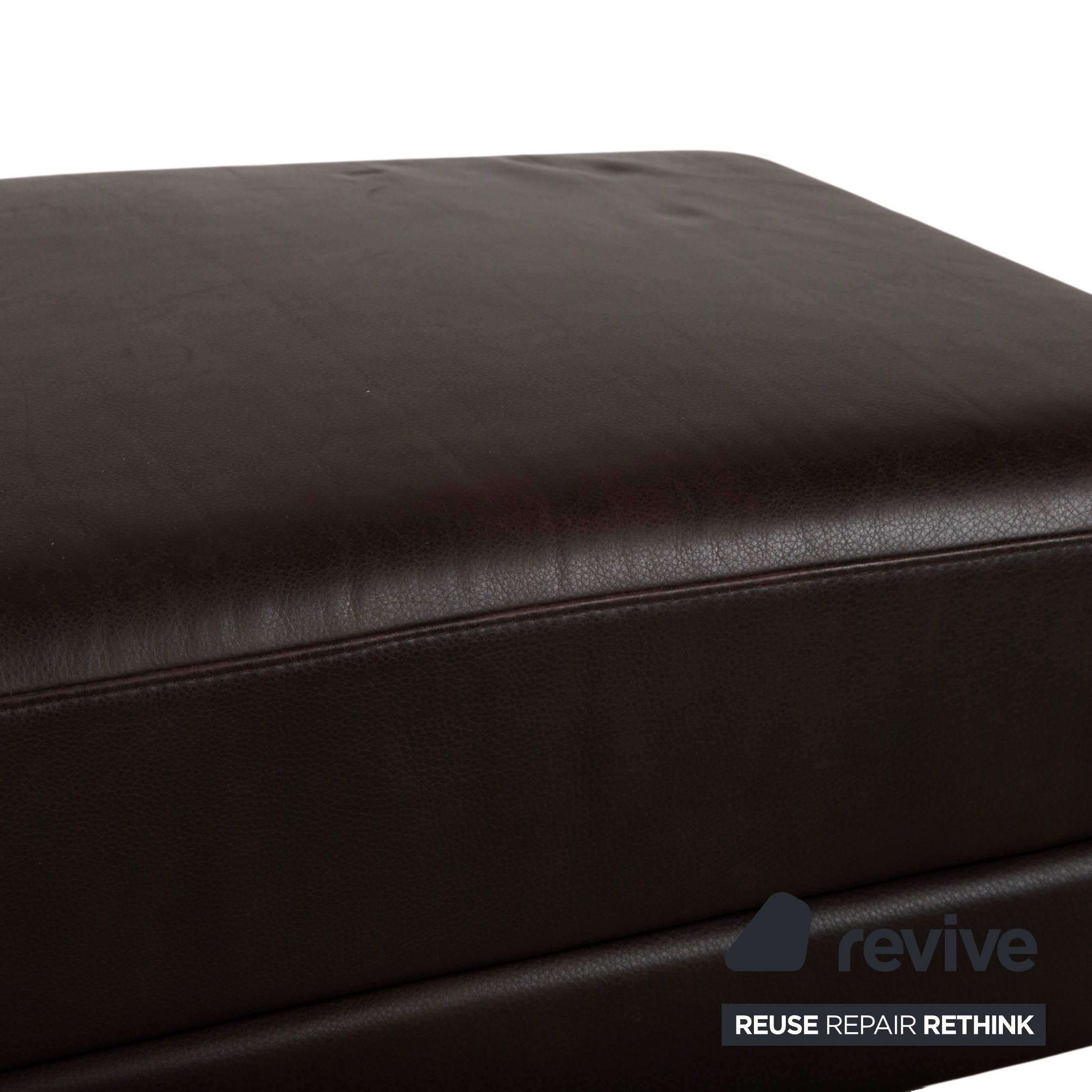 Brühl Moule Leder Hocker Braun