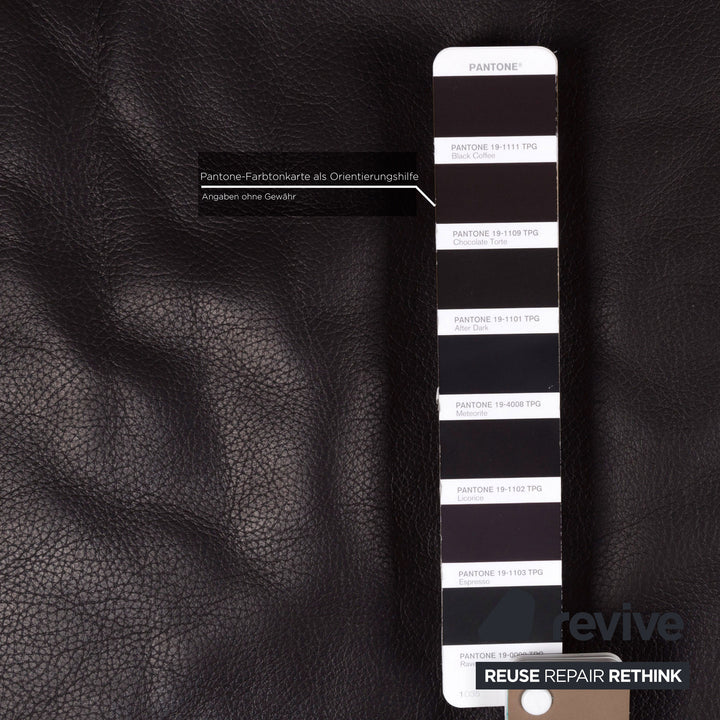 Brühl Moule (medium) Leder Sofa Braun Dunkelbraun Relaxfunktion Funktion Couch #12703