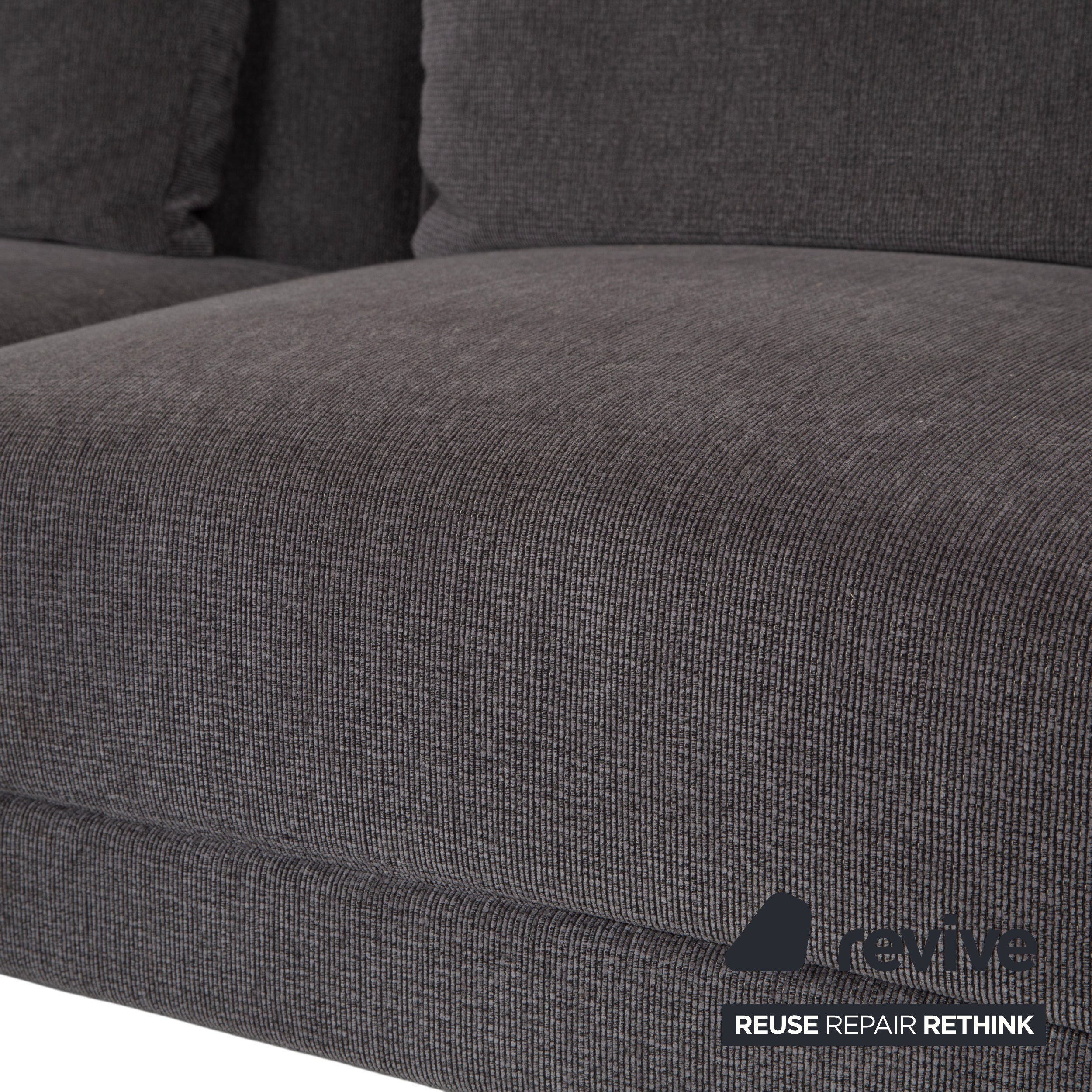 Brühl Moule Stoff Ecksofa Grau Sofa Couch manuelle Funktion