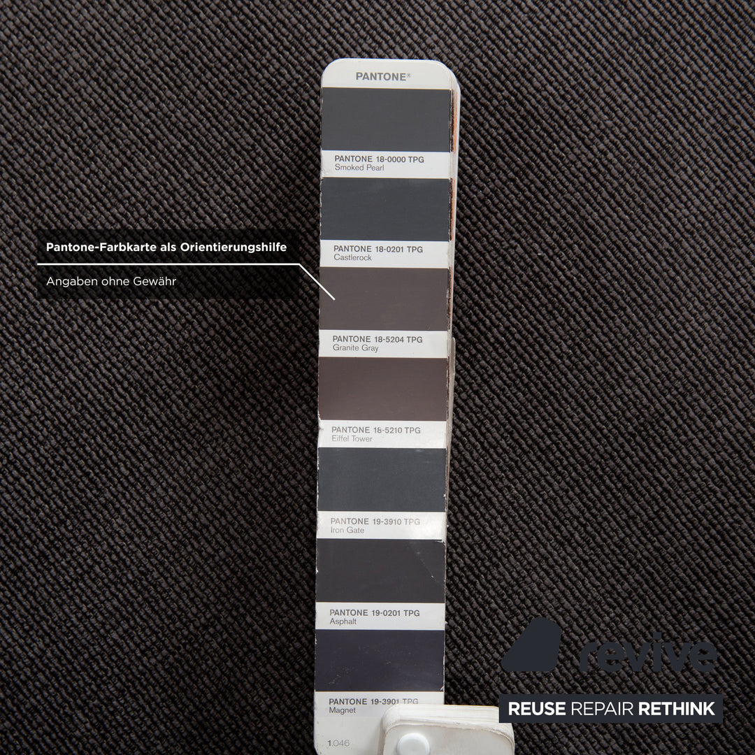 Brühl Moule Stoff Ecksofa Grau Sofa Couch manuelle Funktion