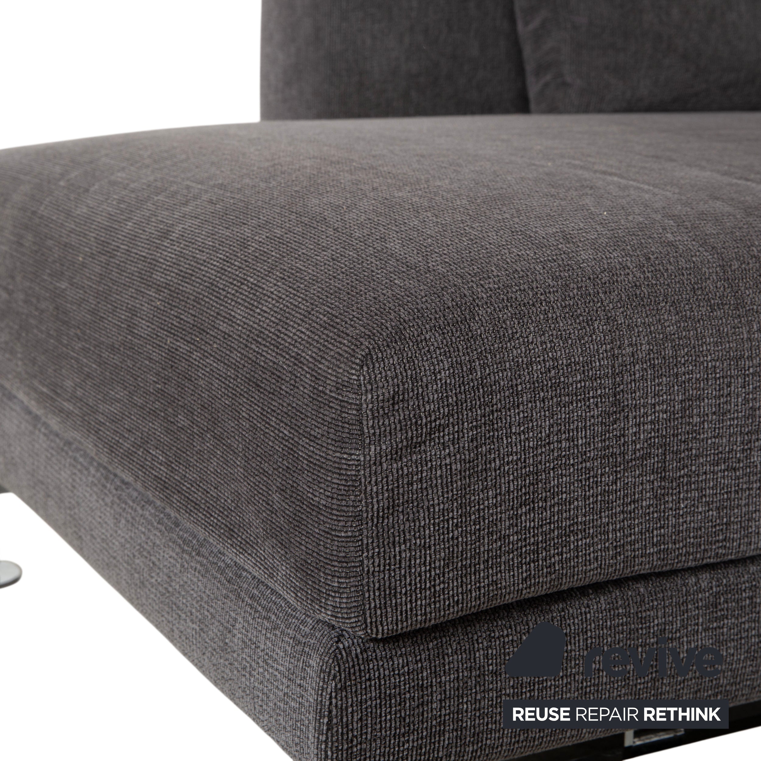 Brühl Moule Stoff Ecksofa Grau Sofa Couch manuelle Funktion