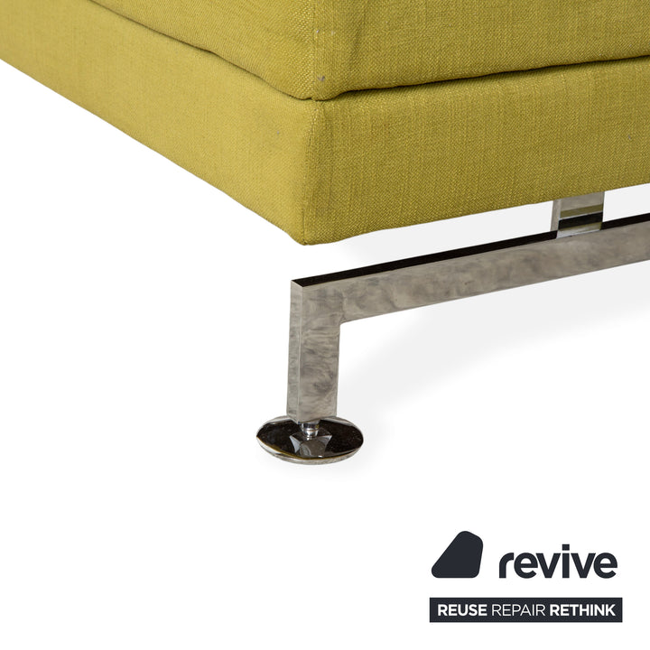 Brühl Moule Stoff Ecksofa Grün Gelb Sofa Couch manuelle Funktion