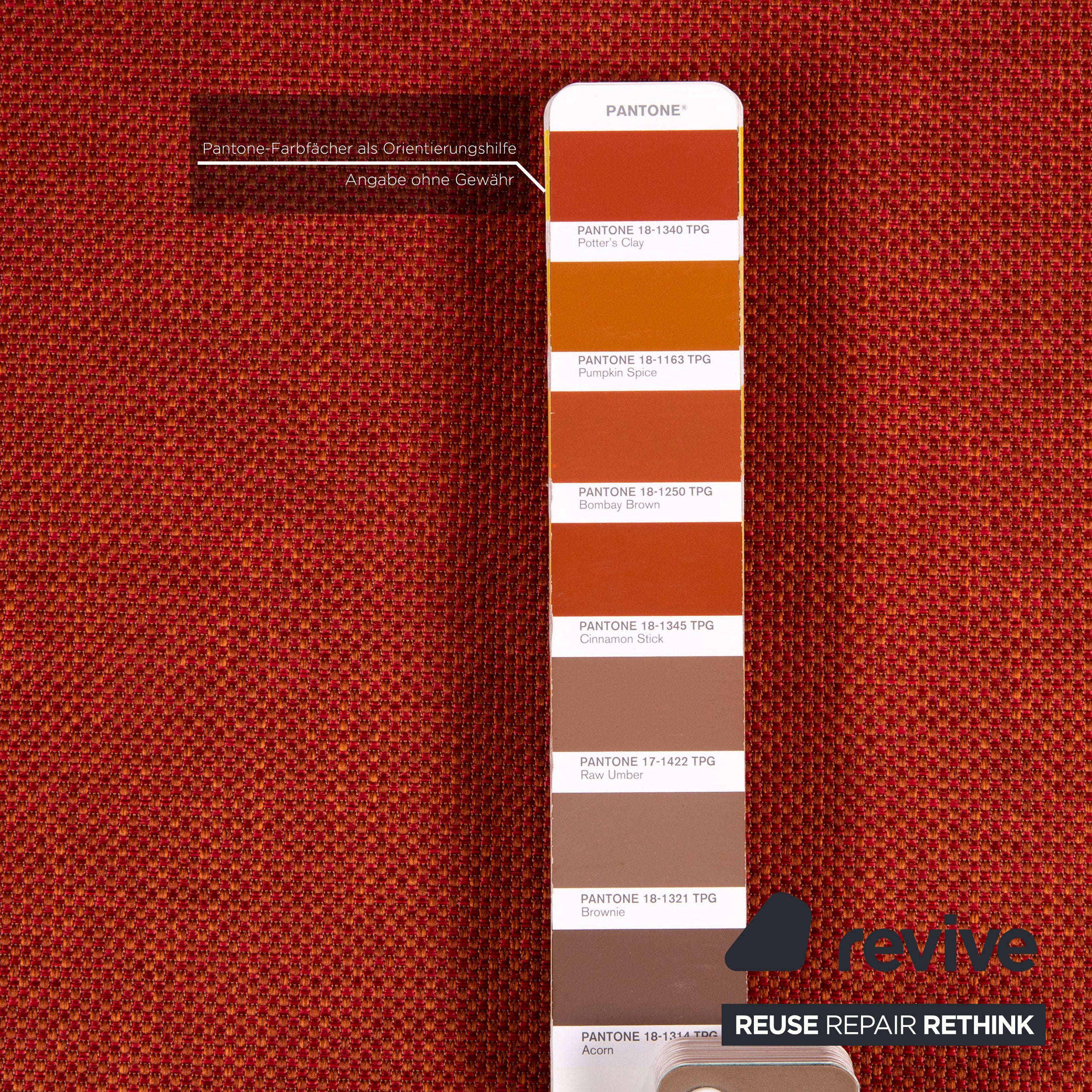 Brühl Moule Stoff Ecksofa Terrakotta Rot Relaxfunktion Funktion Couch #14590