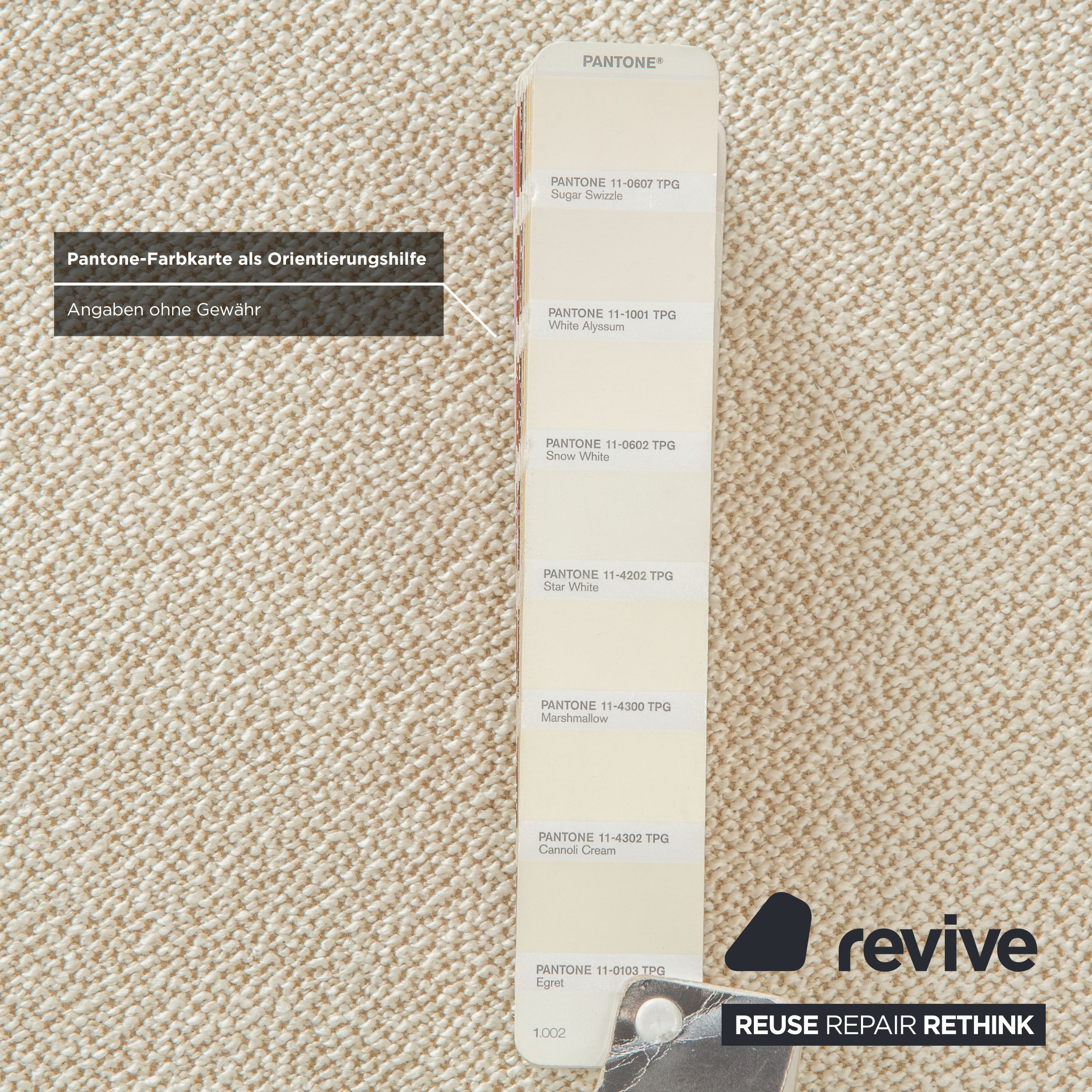 Brühl Moule Stoff Ecksofa Weiß Creme manuelle Funktion Recamiere Links Sofa Couch Neubezug