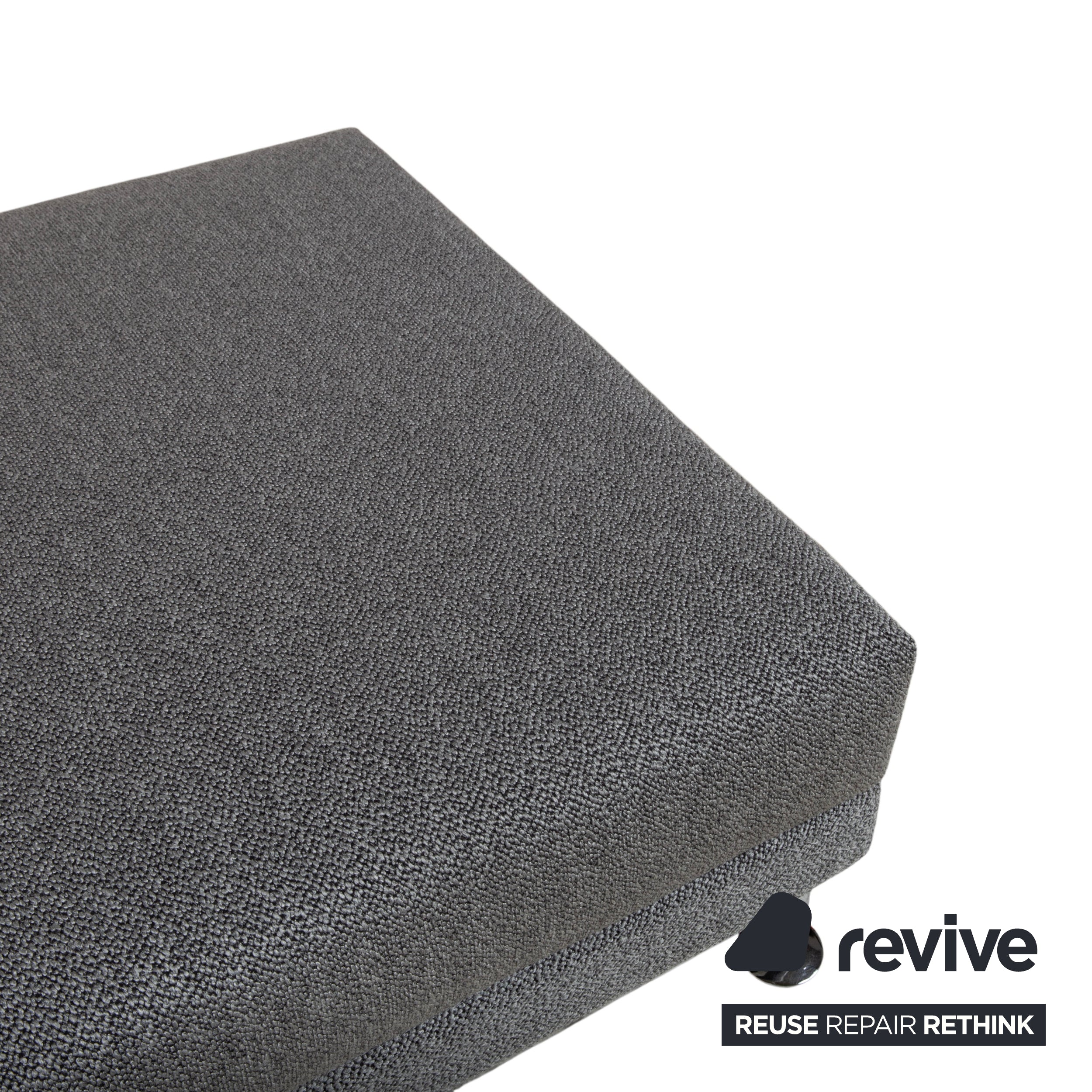 Brühl Moule Tabouret en tissu gris
