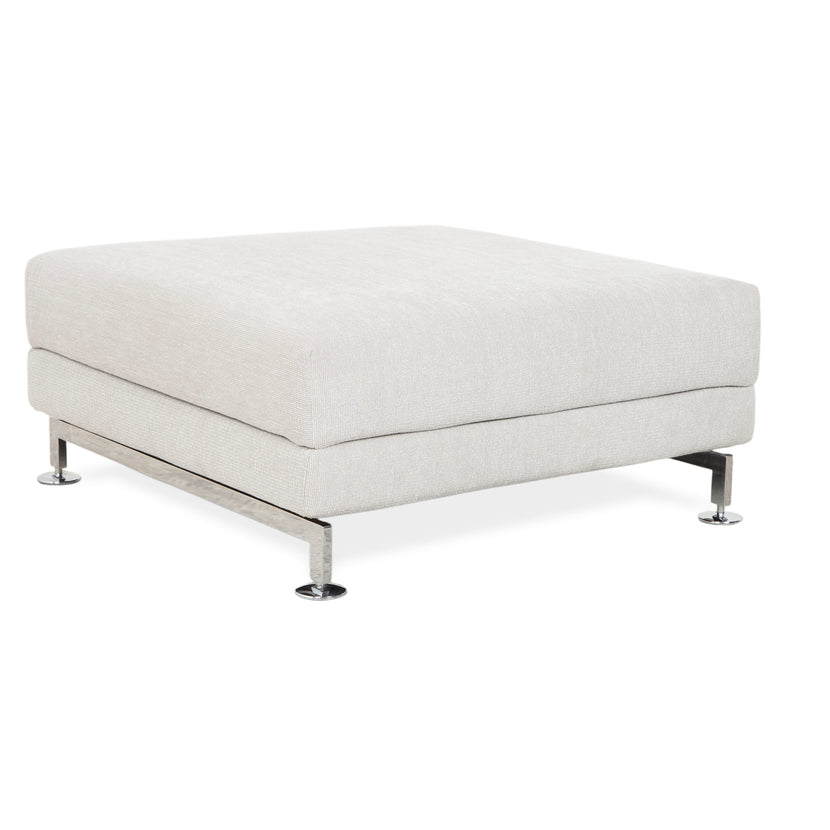 Brühl Moule Stoff Hocker Grau Hellgrau Weiß