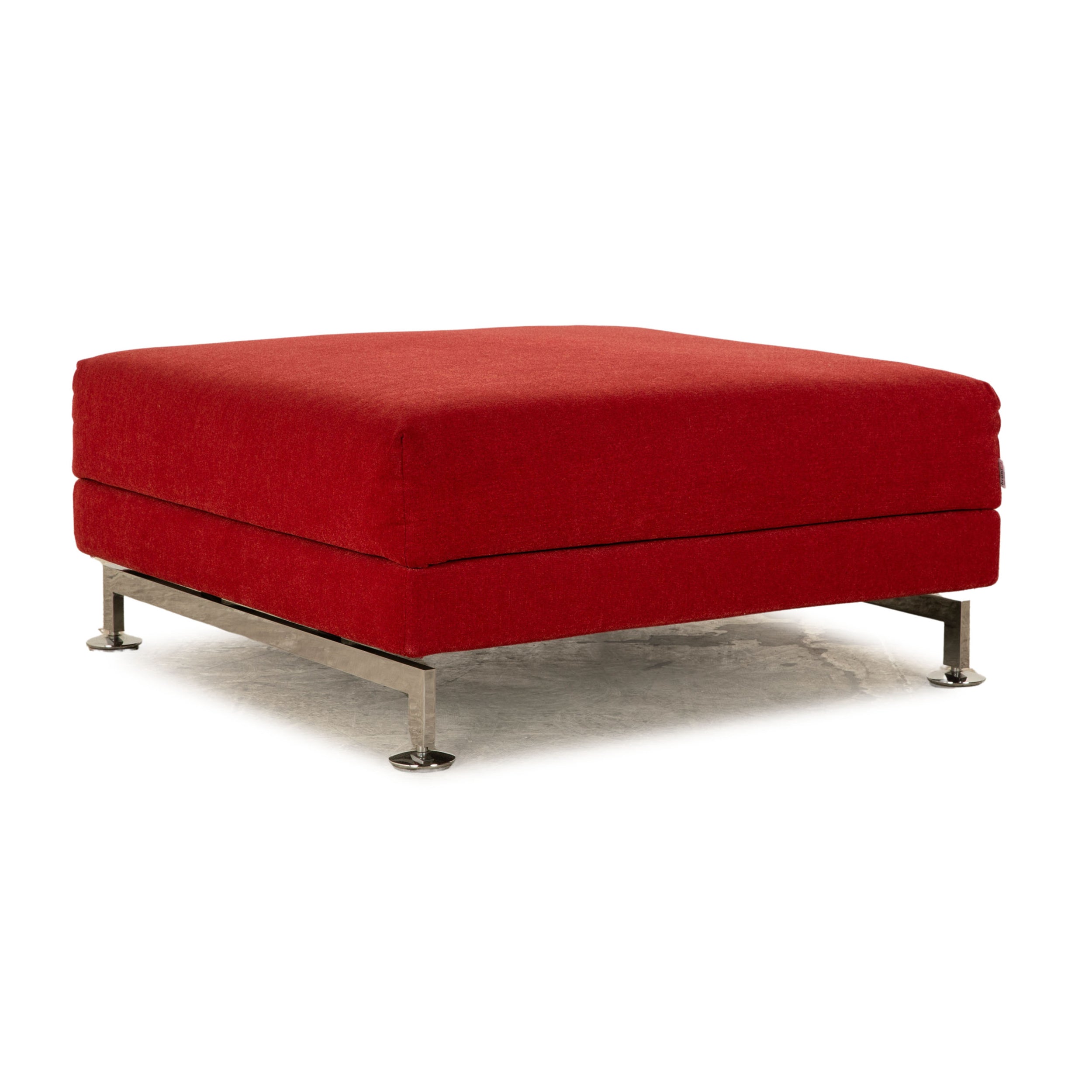 Tabouret en tissu Brühl Moule rouge