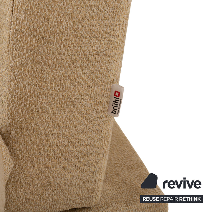 Brühl Moule Stoff Zweisitzer Creme manuelle Funktion Sofa Couch