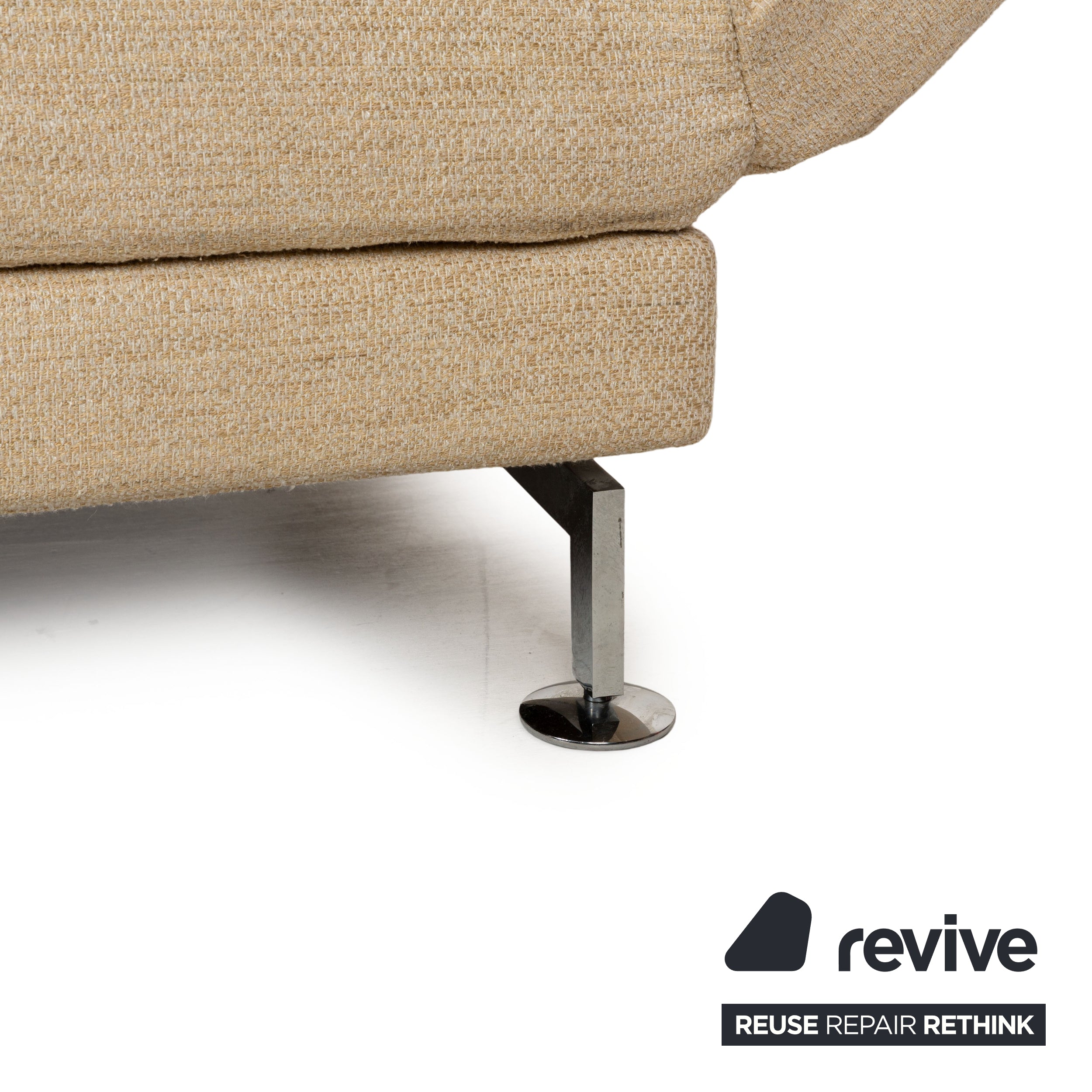 Brühl Moule fabric two-seater cream manual function sofa couch