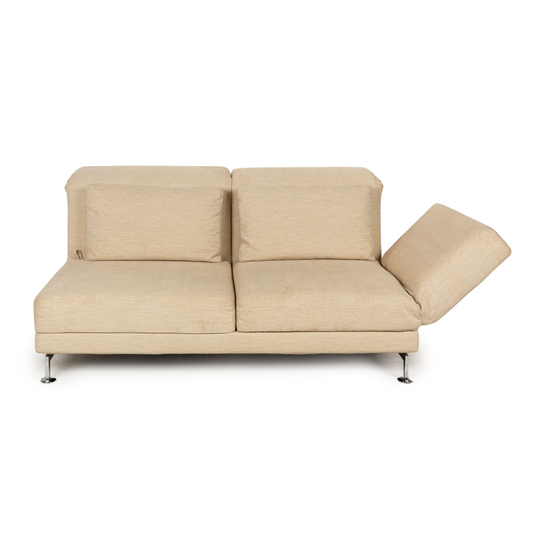 Brühl Moule Stoff Zweisitzer Creme manuelle Funktion Sofa Couch