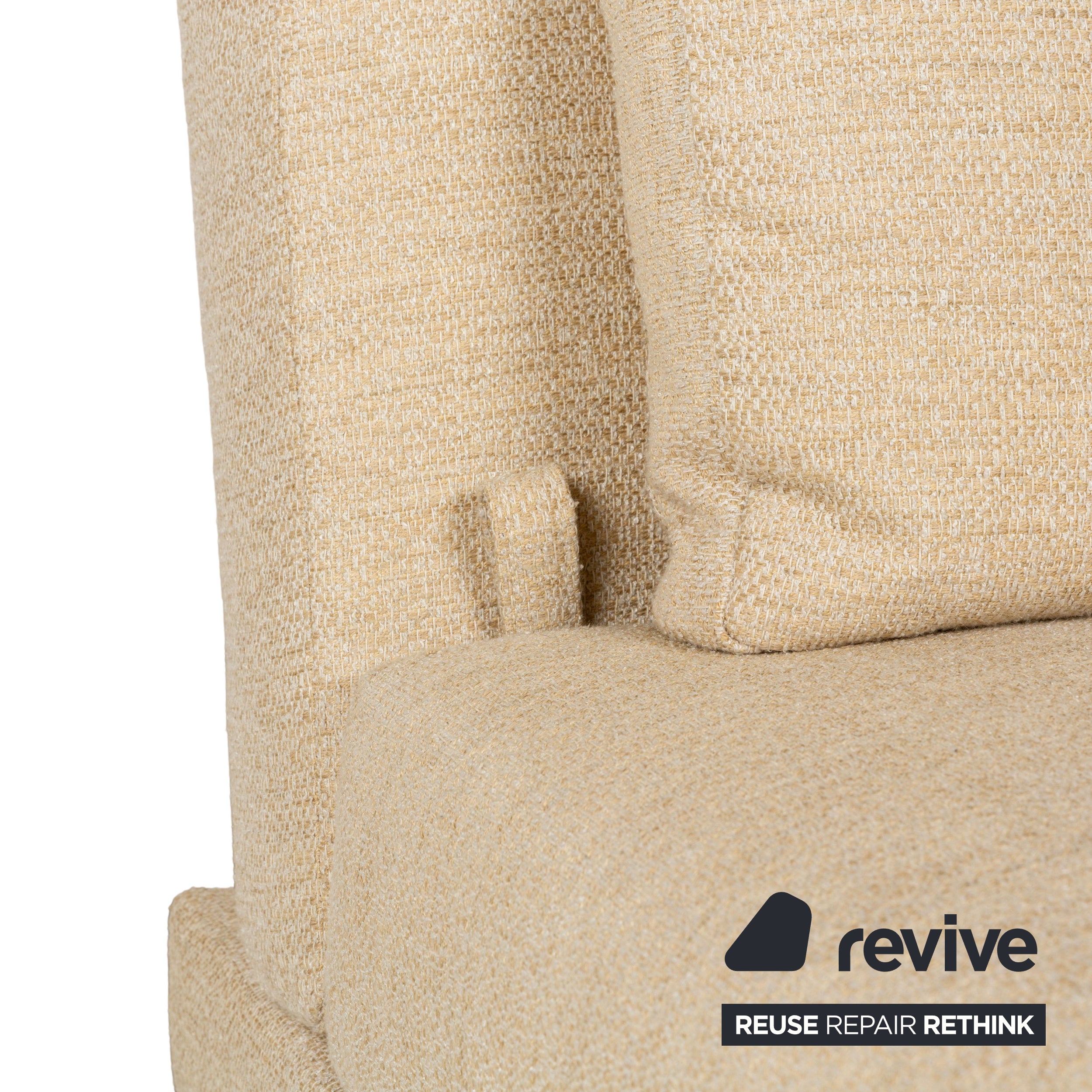Brühl Moule fabric two-seater cream manual function sofa couch