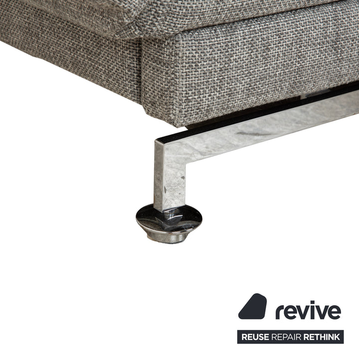 Canapé deux places en tissu gris Brühl Moule, avec fonction couchage.