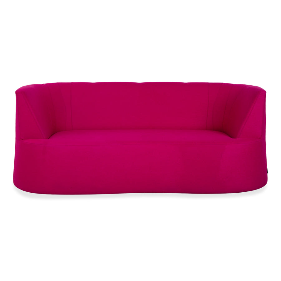 Brühl Powder fabric two-seater pink magenta sofa couch