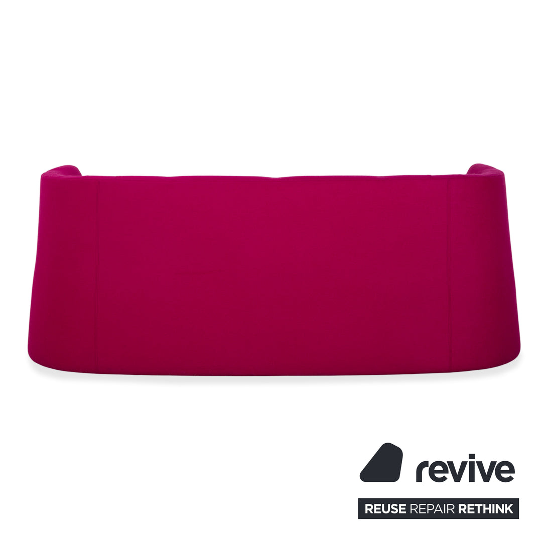 Canapé deux places Brühl Powder en tissu rose magenta