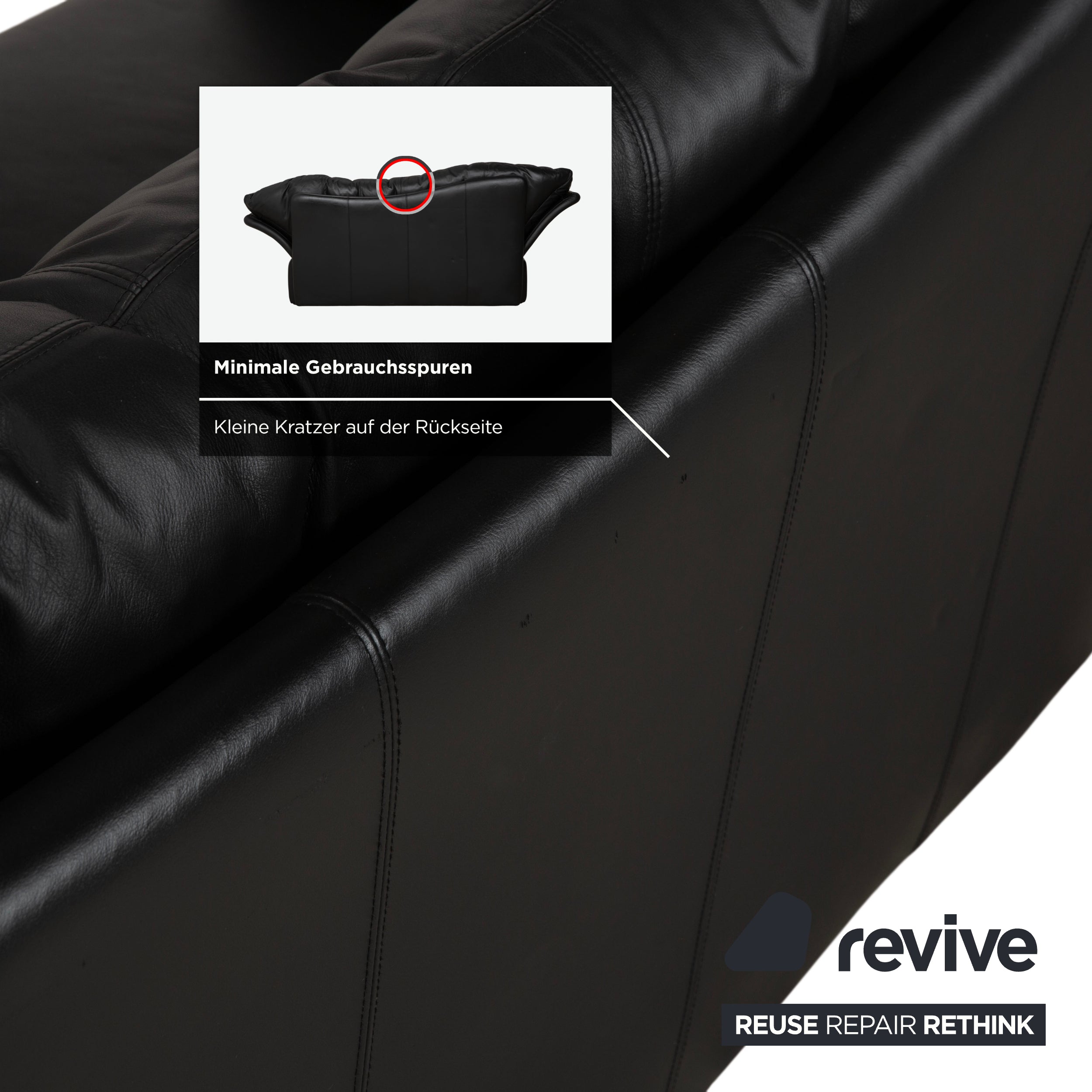 Brühl Prelude Zweisitzer Sofa Schwarz