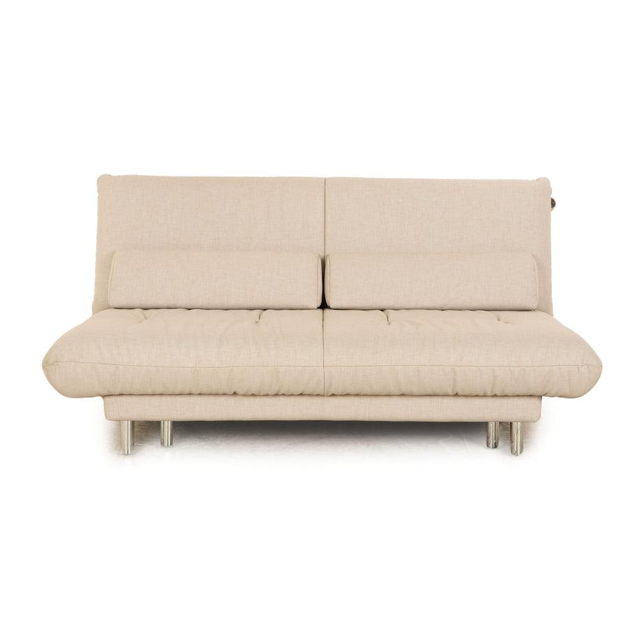Brühl Quint fabric two-seater light grey sofa bed couch