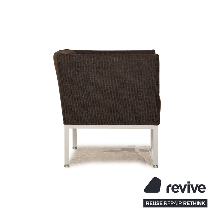 Brühl Randolph fabric armchair dark gray