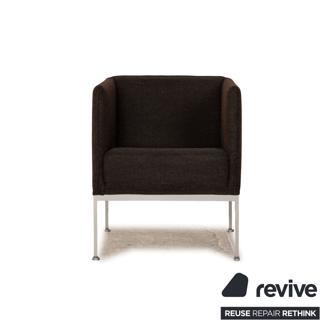 Brühl Randolph fabric armchair dark gray