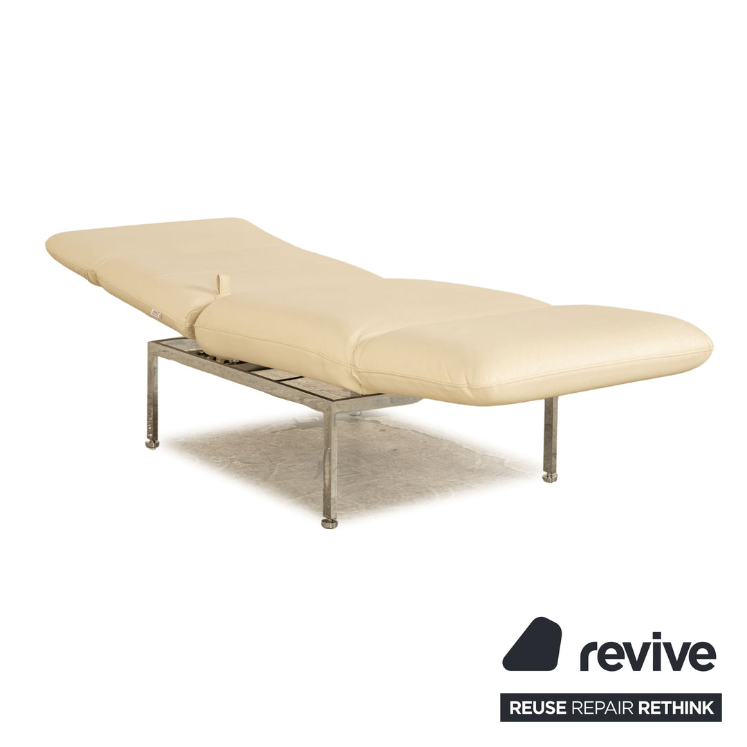 Brühl Roro Leder Sessel Garnitur Creme manuelle Funktion Relaxfunktion Schlaffunktion